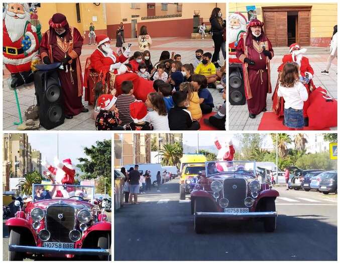 Papá Noel en La Garita y Valle de los Nueve/TA.